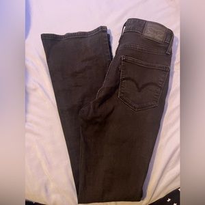 Black Levi 725 High Rise Bootcut Size 25
